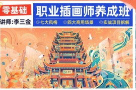 李三金 零基础职业插画师养成班 2022年