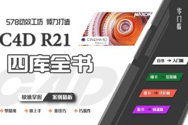 578动效工坊【C4D R21学习从零到大神】 画质高清有素材