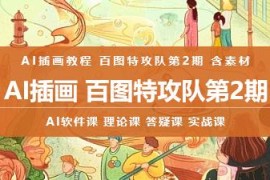 百图特攻队【AI创意视觉插画课】第2期 课程 含素材