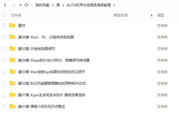 ALITA机甲女性角色高级教程 第1张