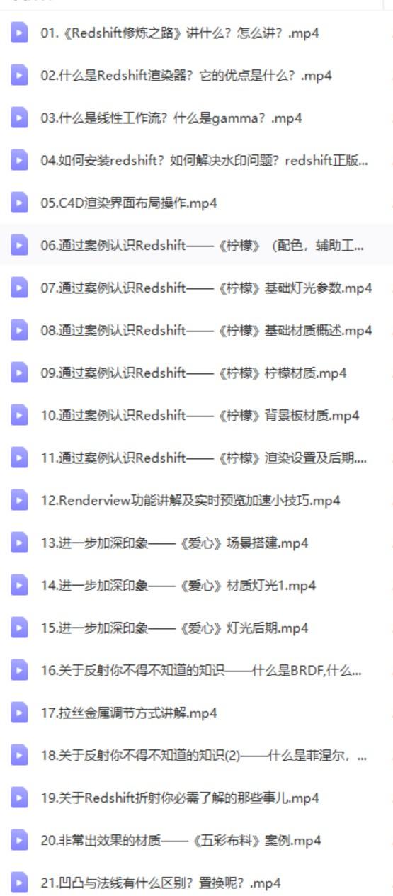 小丑教程 Redshift修炼之路 基石篇、锐变篇、动效篇、全套完整三个篇章 第2张