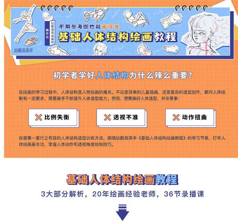 2019释开达基础人体结构绘画教程 第1张